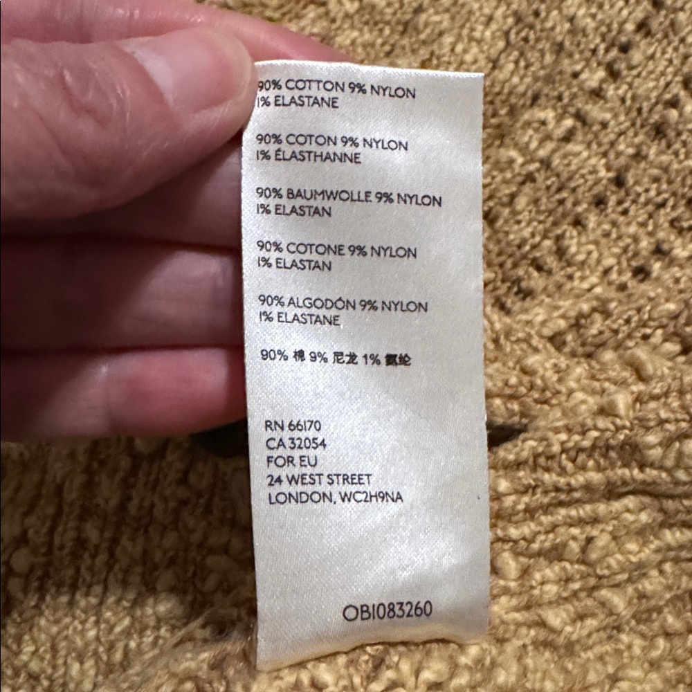 Free People Sunset Drive Oversized Cardigan Sweater Golden Mustard Button V-M - Picture 11 of 11
